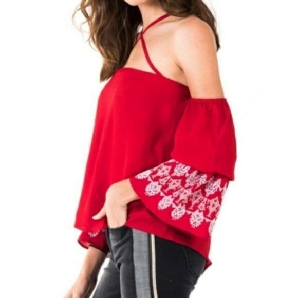 Banjara Off Shoulder Bell Sleeve Top  Medium NWT - Picture 4 of 5